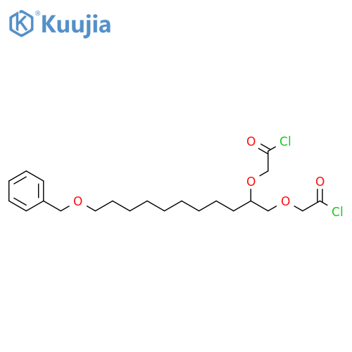 Acetyl chloride,2,2'-[[1-[9-(phenylmethoxy)nonyl]-1,2-ethanediyl]bis(oxy)]bis- structure