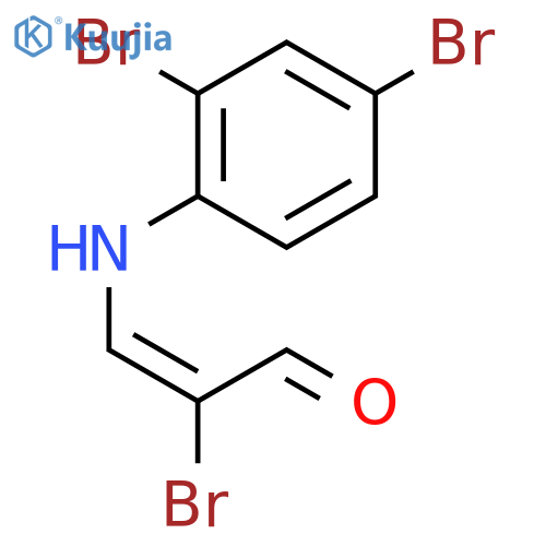 2-bromo-3-(2,4-dibromoanilino)prop-2-enal structure