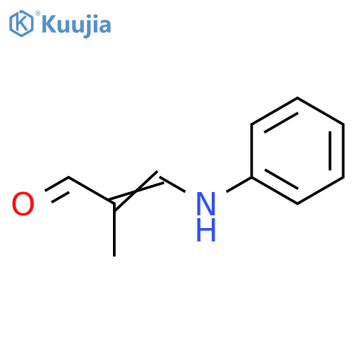 2-Propenal, 2-methyl-3-(phenylamino)- structure