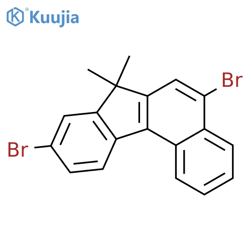 5,9-Dibromo-7,7-dimethyl-7H-benzocfluorene structure