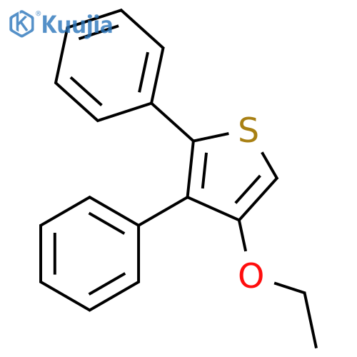Thiophene, 4-ethoxy-2,3-diphenyl- structure