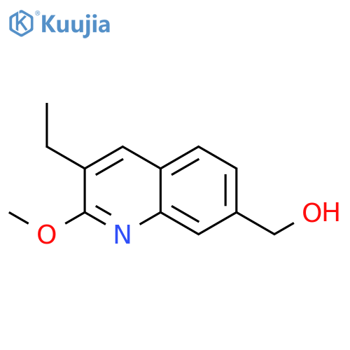 7-Quinolinemethanol,3-ethyl-2-methoxy- structure