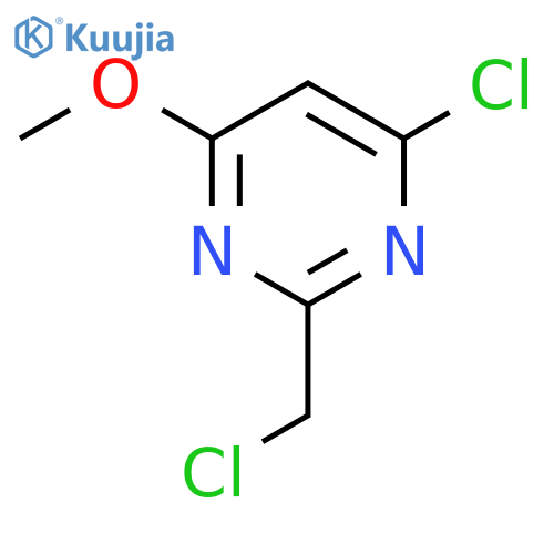 4-Chloro-2-(chloromethyl)-6-methoxypyrimidine structure