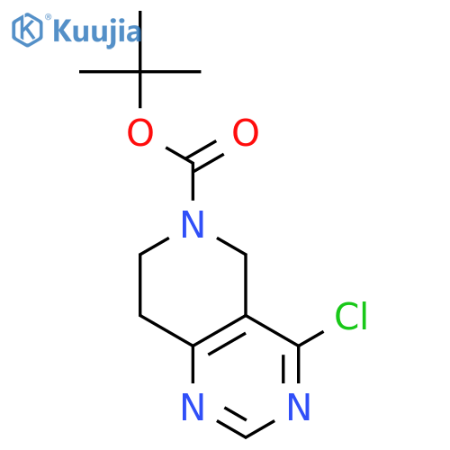 tert-butyl 4-chloro-5H,6H,7H,8H-pyrido[4,3-d]pyrimidine-6-carboxylate structure