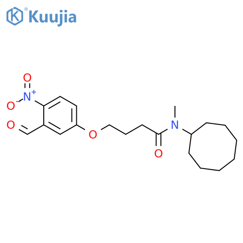 Butanamide, N-cyclooctyl-4-(3-formyl-4-nitrophenoxy)-N-methyl- structure
