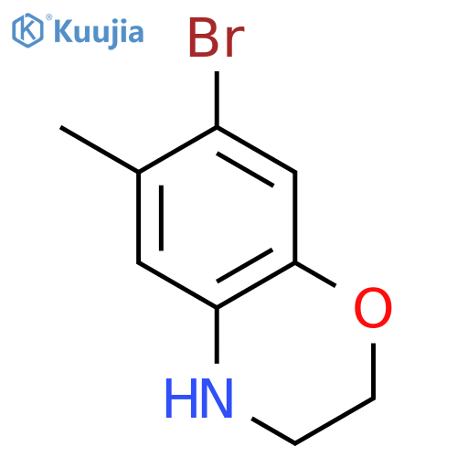 2H-1,4-Benzoxazine, 7-bromo-3,4-dihydro-6-methyl- structure