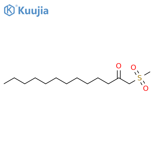 2-Tridecanone, 1-(methylsulfonyl)- structure