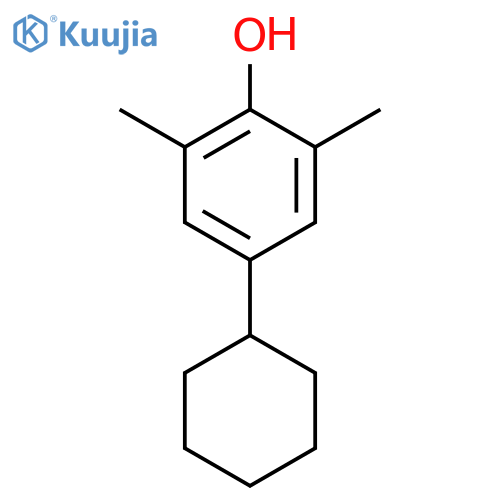 Phenol,4-cyclohexyl-2,6-dimethyl- structure