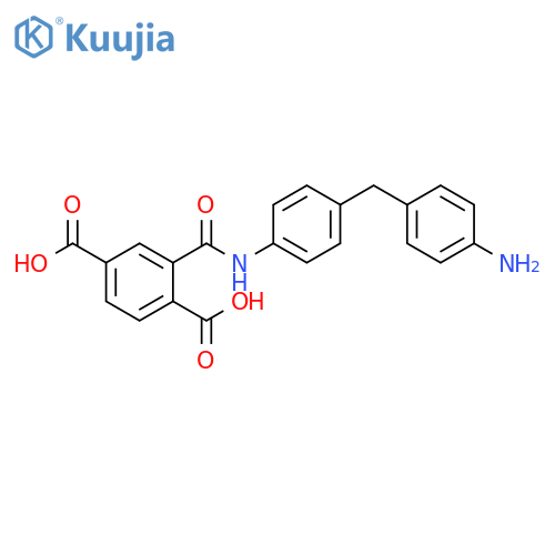 1,4-Benzenedicarboxylic acid,2-[[[4-[(4-aminophenyl)methyl]phenyl]amino]carbonyl]- structure