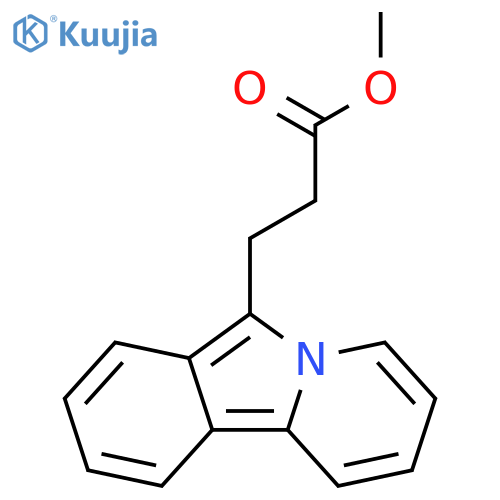 Pyrido[2,1-a]isoindole-6-propanoic acid, methyl ester structure