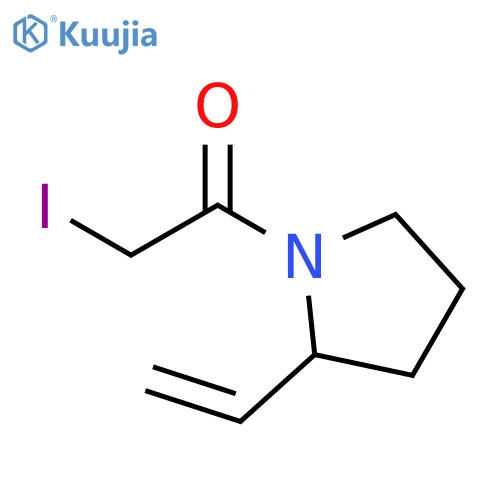 Pyrrolidine, 2-ethenyl-1-(iodoacetyl)- structure