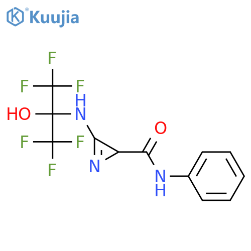 2H-Azirine-2-carboxamide,N-phenyl-3-[[2,2,2-trifluoro-1-hydroxy-1-(trifluoromethyl)ethyl]amino]- structure