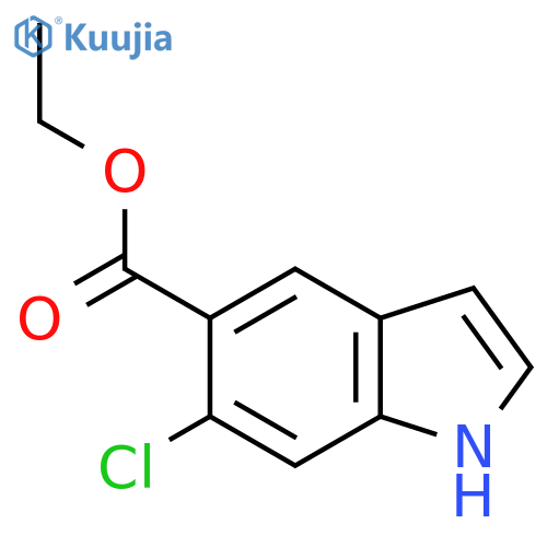 Ethyl 6-chloro-1H-indole-5-carboxylate structure