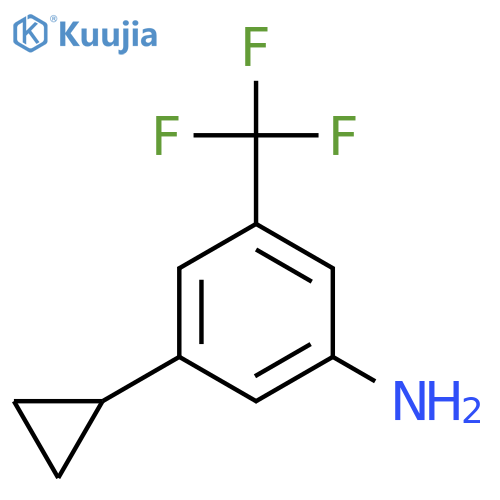 3-Cyclopropyl-5-(trifluoromethyl)aniline structure