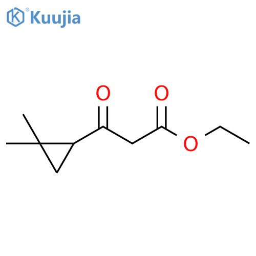 ethyl 3-(2,2-dimethylcyclopropyl)-3-oxopropanoate structure