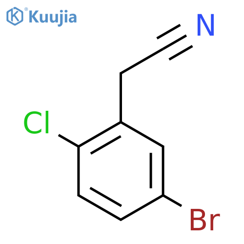 2-(5-Bromo-2-chlorophenyl)acetonitrile structure