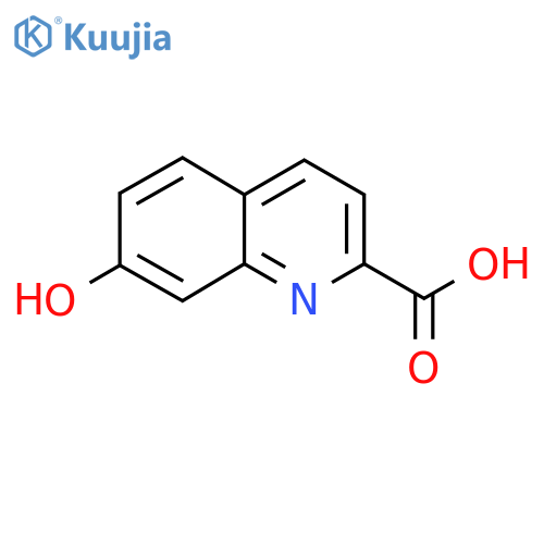 2-Quinolinecarboxylic acid, 7-hydroxy- structure