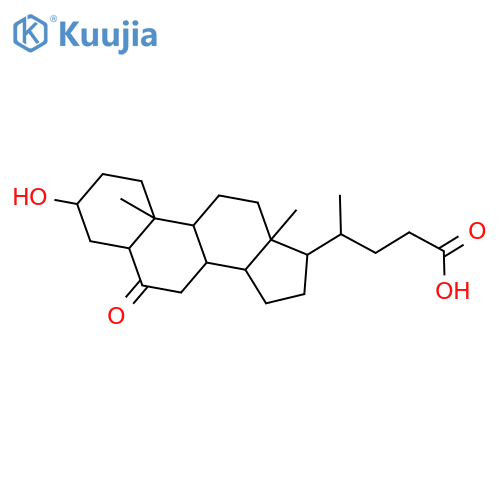 (R)-4-((3R,5S,8S,9S,10R,13R,14S,17R)-3-Hydroxy-10,13-dimethyl-6-oxohexadecahydro-1H-cyclopenta[a]phenanthren-17-yl)pentanoic acid structure