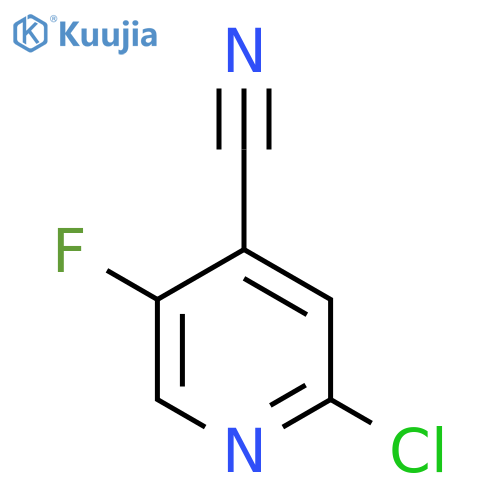 2-chloro-5-fluoropyridine-4-carbonitrile structure