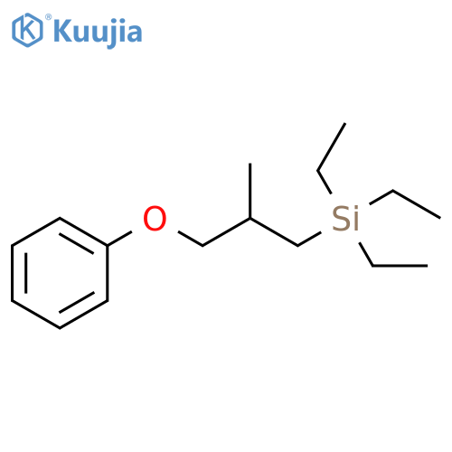 Silane, triethyl(2-methyl-3-phenoxypropyl)- structure