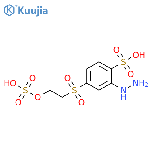 Benzenesulfonic acid, 2-hydrazino-4-[[2-(sulfooxy)ethyl]sulfonyl]- structure