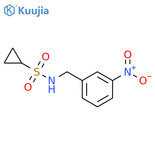 N-(3-NITROBENZYL)CYCLOPROPANESULFONAMIDE structure
