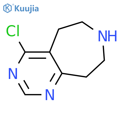 4-chloro-5H,6H,7H,8H,9H-pyrimido4,5-dazepine structure