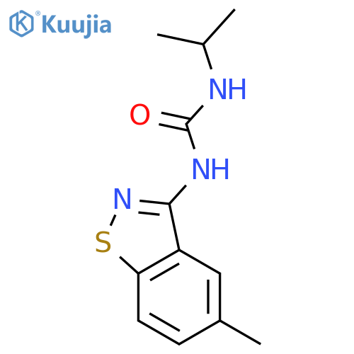 Urea,N-(5-methyl-1,2-benzisothiazol-3-yl)-N'-(1-methylethyl)- structure