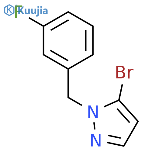 5-Bromo-1-(3-fluorobenzyl)-1H-pyrazole structure