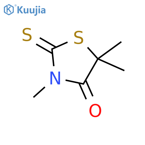 4-Thiazolidinone, 3,5,5-trimethyl-2-thioxo- structure