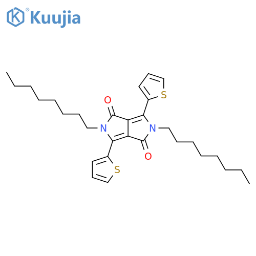 2,5-Dioctyl-3,6-di(thiophen-2-yl)pyrrolo[3,4-c]pyrrole-1,4(2H,5H)-dione structure