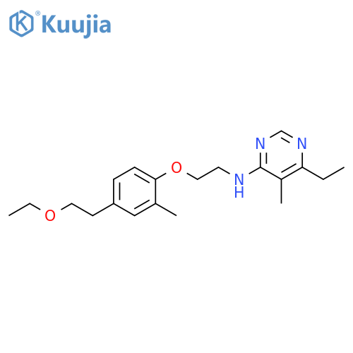 4-Pyrimidinamine,N-[2-[4-(2-ethoxyethyl)-2-methylphenoxy]ethyl]-6-ethyl-5-methyl- structure
