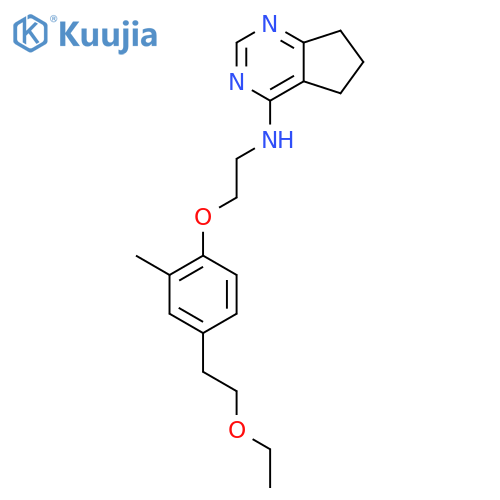 5H-Cyclopentapyrimidin-4-amine, N-[2-[4-(2-ethoxyethyl)-2-methylphenoxy]ethyl]-6,7-dihydro- structure