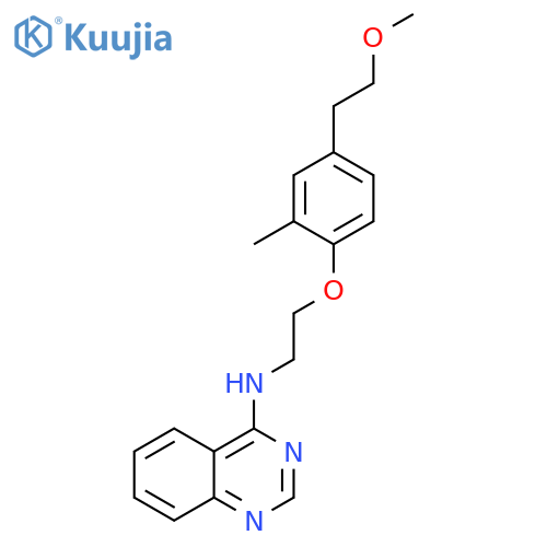 4-Quinazolinamine, N-[2-[4-(2-methoxyethyl)-2-methylphenoxy]ethyl]- structure