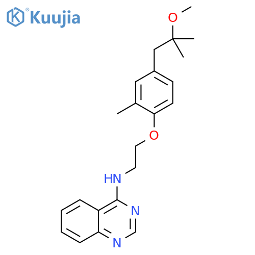 4-Quinazolinamine,N-[2-[4-(2-methoxy-2-methylpropyl)-2-methylphenoxy]ethyl]- structure