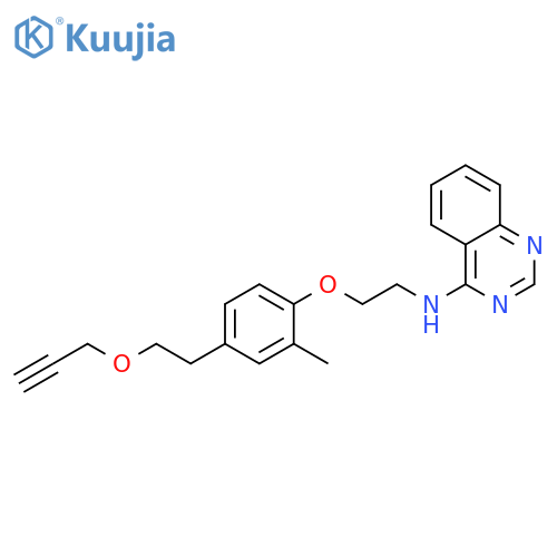 4-Quinazolinamine,N-[2-[2-methyl-4-[2-(2-propynyloxy)ethyl]phenoxy]ethyl]- structure
