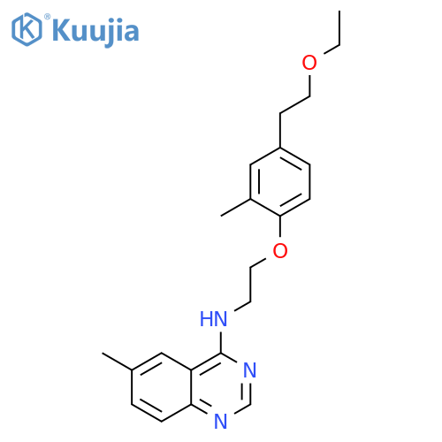 4-Quinazolinamine,N-[2-[4-(2-ethoxyethyl)-2-methylphenoxy]ethyl]-6-methyl- structure