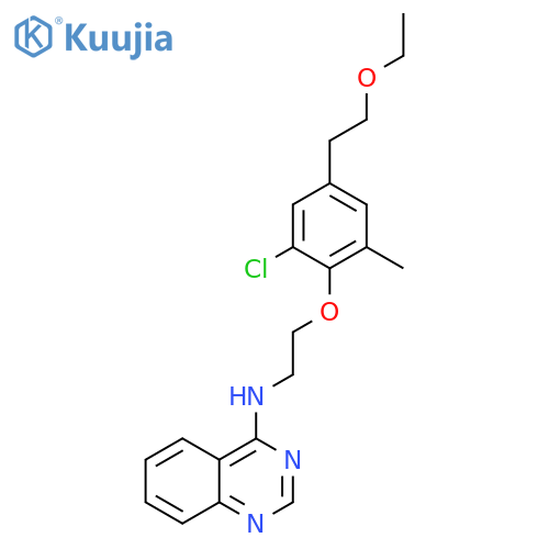 4-Quinazolinamine,N-[2-[2-chloro-4-(2-ethoxyethyl)-6-methylphenoxy]ethyl]- structure