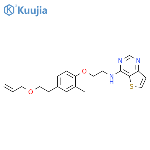 Thieno[3,2-d]pyrimidin-4-amine,N-[2-[2-methyl-4-[2-(2-propenyloxy)ethyl]phenoxy]ethyl]- structure