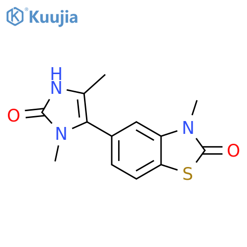 2(3H)-Benzothiazolone,5-(2,3-dihydro-3,5-dimethyl-2-oxo-1H-imidazol-4-yl)-3-methyl- structure