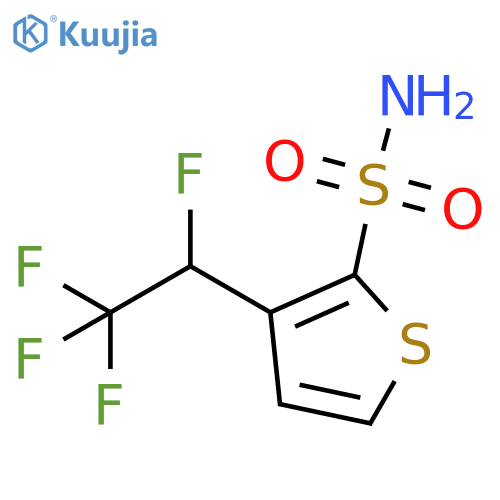 2-Thiophenesulfonamide, 3-(1,2,2,2-tetrafluoroethyl)- structure