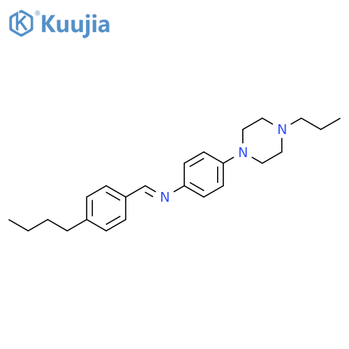 Benzenamine, N-[(4-butylphenyl)methylene]-4-(4-propyl-1-piperazinyl)-,(E)- structure