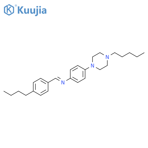Benzenamine, N-[(4-butylphenyl)methylene]-4-(4-pentyl-1-piperazinyl)-,(E)- structure