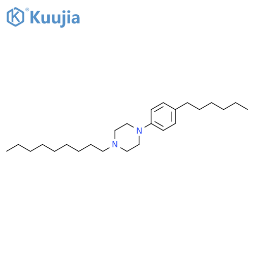 Piperazine, 1-(4-hexylphenyl)-4-nonyl- structure