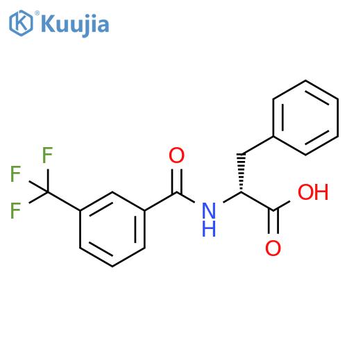D-Phenylalanine, N-[3-(trifluoromethyl)benzoyl]- structure