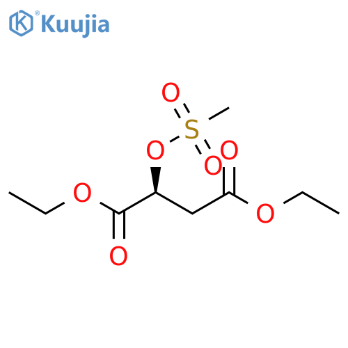 Butanedioic acid, [(methylsulfonyl)oxy]-, diethyl ester, (S)- structure