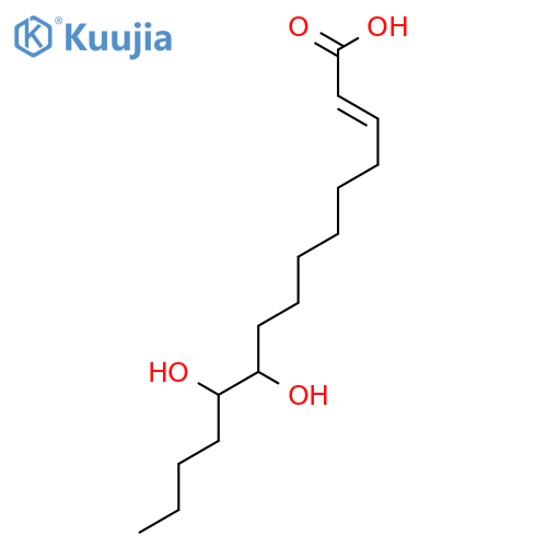 Pentadecenoic acid, 10,11-dihydroxy- structure