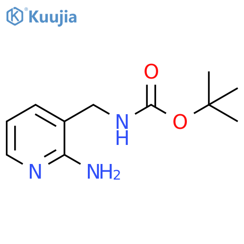 tert-Butyl N-(2-Aminopyridin-3-yl)methylcarbamate structure