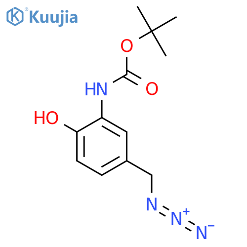 tert-butyl N-5-(azidomethyl)-2-hydroxyphenylcarbamate structure