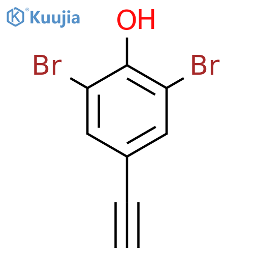 2,6-dibromo-4-ethynylphenol structure